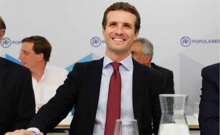 Pablo Casado en una reunión del Comité Ejecutivo del PP