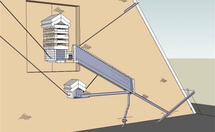 Modelo 3D de la pirámide (Cheops.SU)