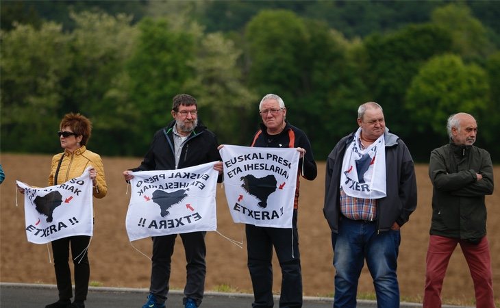 Manifestación a favor del acercamiento de los presos etarras el pasado 4 de mayo