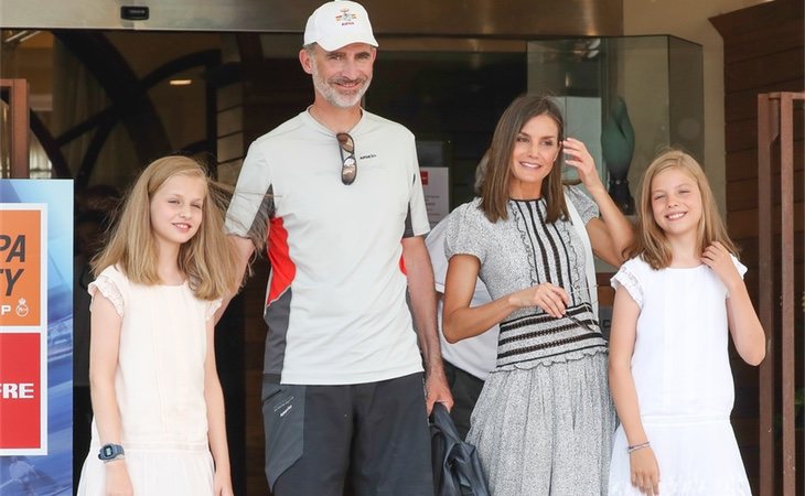 La Familia Real en la celebración de la Copa del Rey de Vela