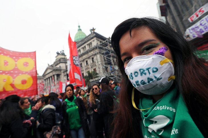 Marchas a favor de la legalización del aborto