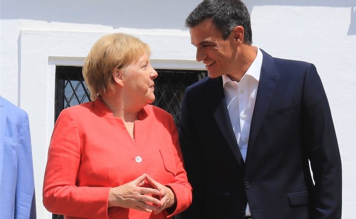 Pedro Sánchez y Angela Merkel se reunieron para hablar sobre inmigración