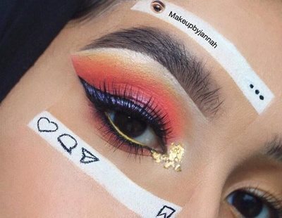 La nueva moda: maquillarse parte de la cara para enseñar que Instagram no es la realidad
