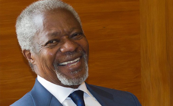 Kofi Annan, ex Secretario General de la ONU y Nobel de la Paz