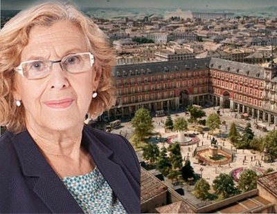 Carmena aprueba la instalación de un jardín con árboles y flores en la Plaza Mayor