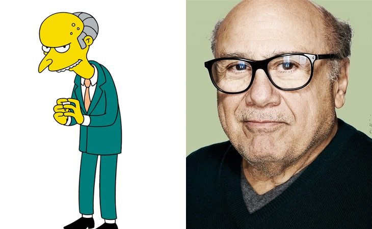 El señor Burns y Danny de Vito