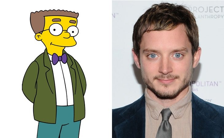 Waylon Smithers y Elijah Wood