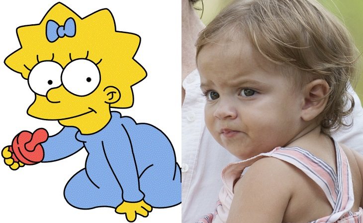 Maggie Simpson y Sophia Garcia-Frizzi