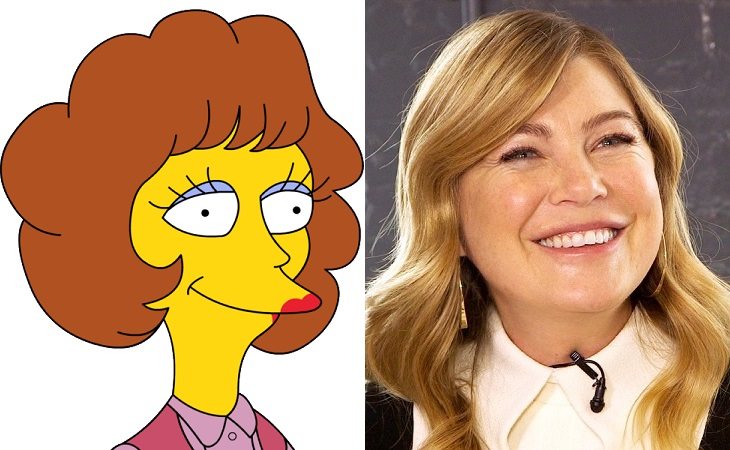 Maude Flanders y Ellen Pompeo