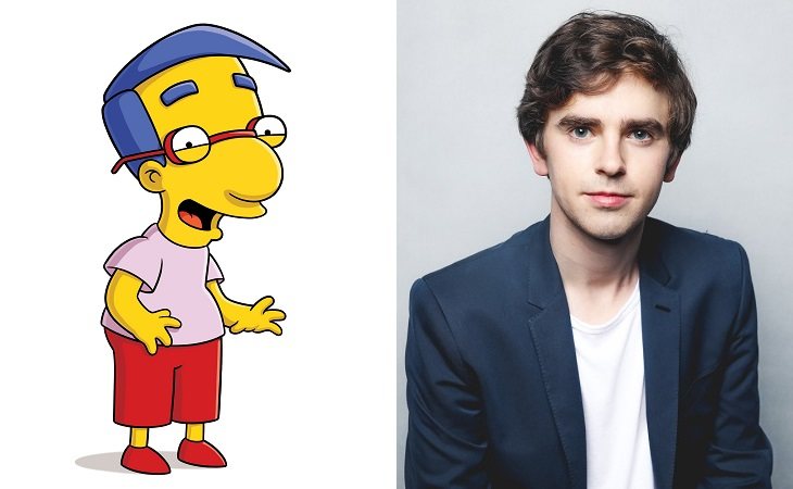 Milhouse y Freddie Highmore