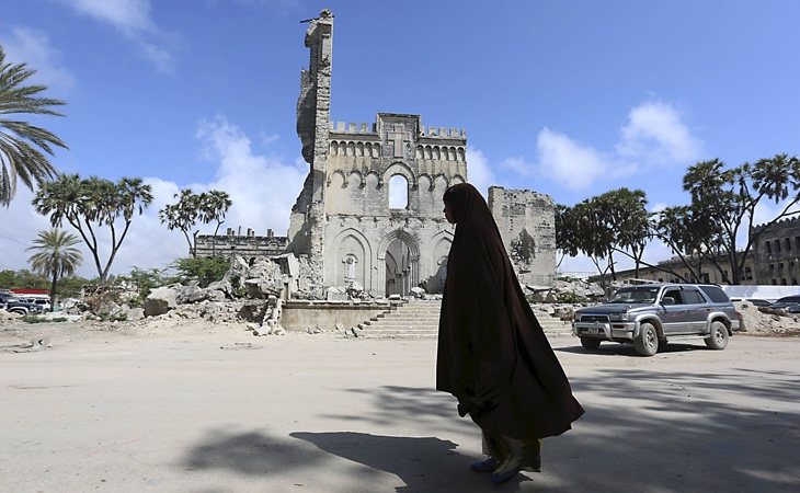 Los restos de la catedral en la actualidad