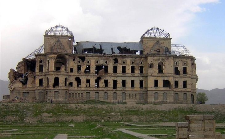 Los restos del palacio en la actualidad