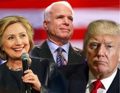 Muere John McCain: todos los días en que dio una lección a Hillary Clinton y Donald Trump