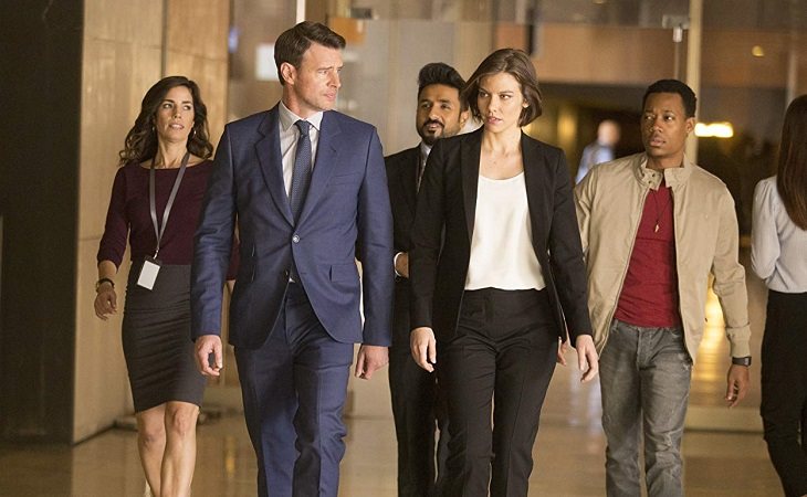 Scott Foley y Lauren Cohan en 'Whiskey Cavalier'