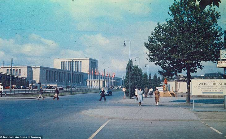 The Messe Berlin situado en Berlin-Westend. Fue fuertemente bombardeado durante la II Guerra Mundial