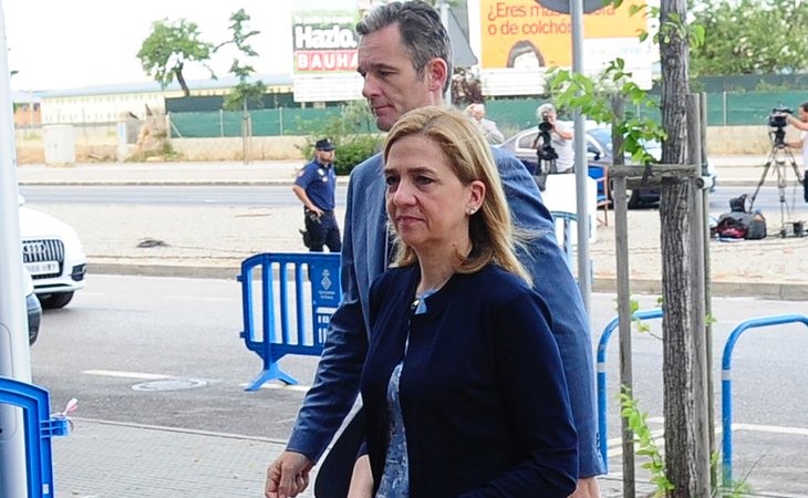 La infanta Cristina e Iñaki Urdangarín durante el juicio del caso Nóos