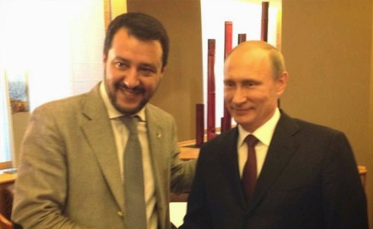 Putin y Salvini han sido fotografiados en varias reuniones