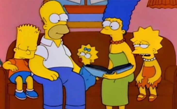 Escena en la que cuentan cómo Homer se enteró de los tres embarazos