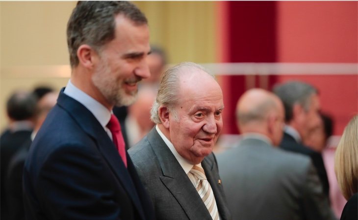 El Rey Felipe y su padre, Juan Carlos I