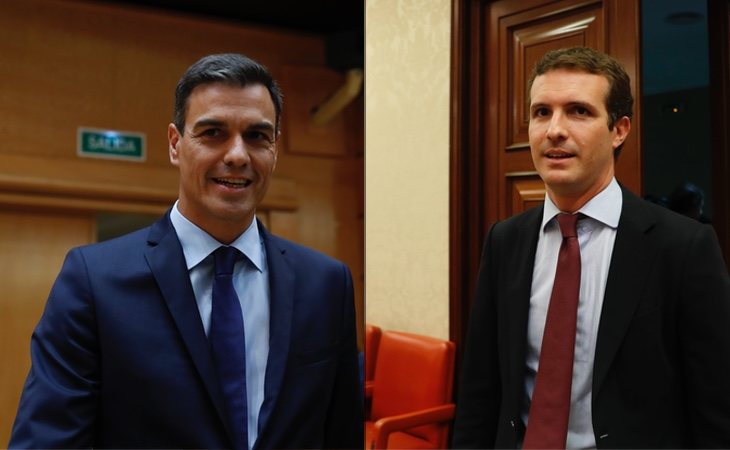 Pedro Sánchez y Pablo Casado