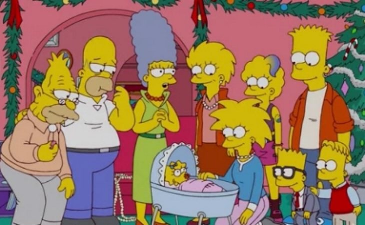 La familia Simpson en uno de los futuros mostrados en la serie