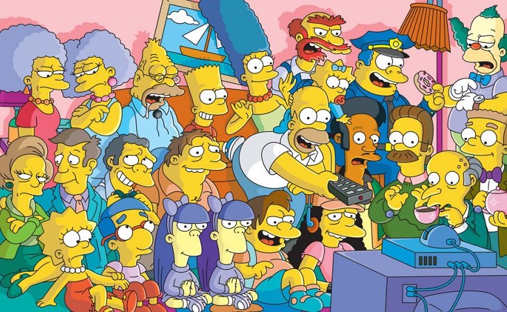 Algunos de los personajes de 'Los Simpson'