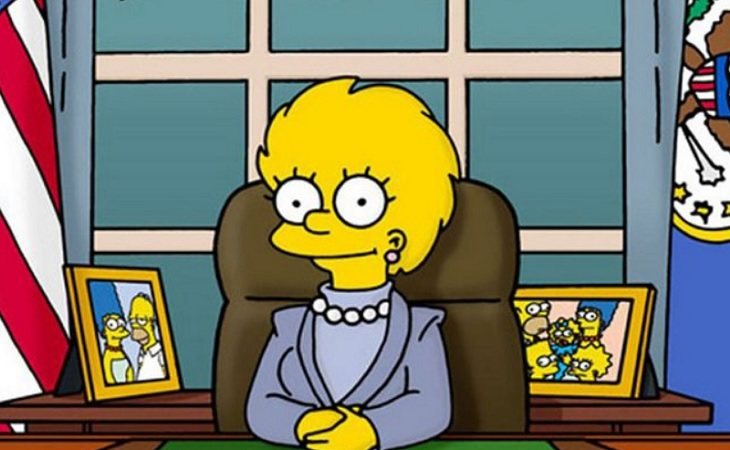 Lisa sucesora de Donald Trump como presidenta de los Estados Unidos en 'Los Simpson'