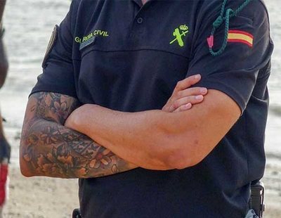 Vetado el acceso a la Guardia Civil a un hombre con tatuajes nazis