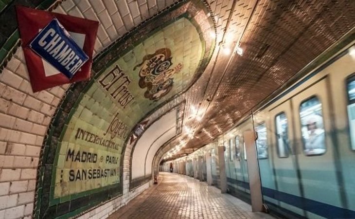 La estación de Chamberí guarda la disposición original