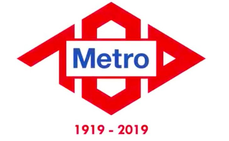 Logo del Metro de Madrid por el centenario