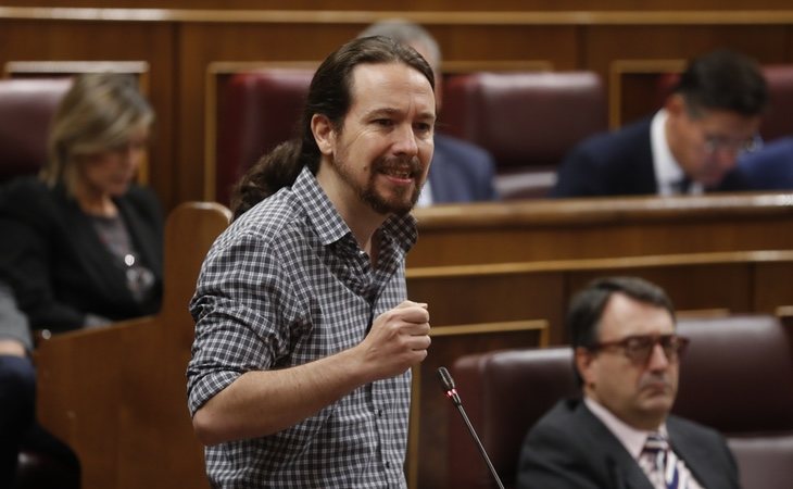 Pablo Iglesias en el Parlamento