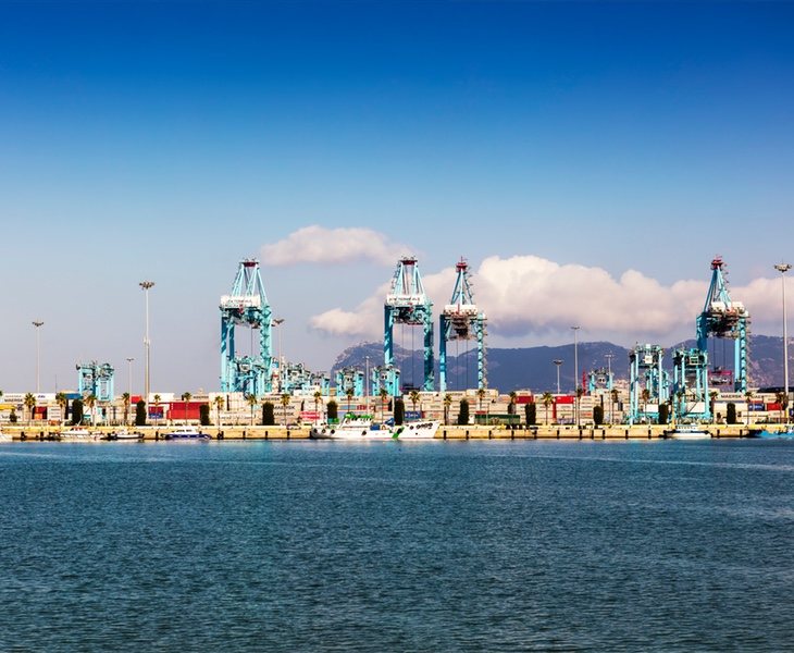 Terminal de contenedores del puerto de Algeciras