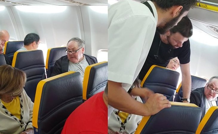 Imágenes del araque racista de Ryanair