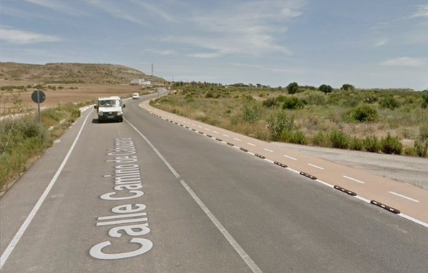 La joven se encontraba en paseando por el carril bici que aparece en esta fotografía