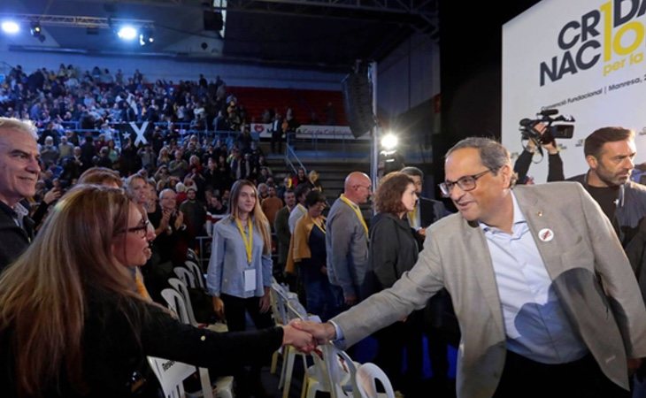 Quim Torra en la asamblea de Crida per la República | EFE