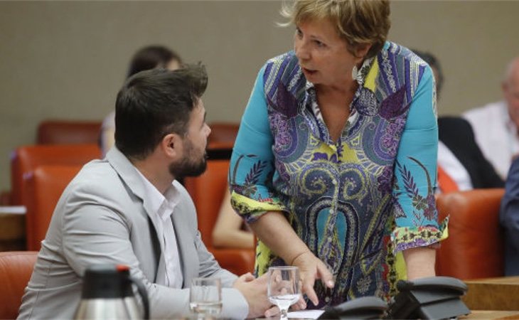 Villalobos increpando a Rufián