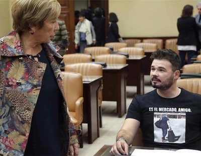 Gabriel Rufián, a Celia Villalobos: "Tranquila, que ya te queda poco"