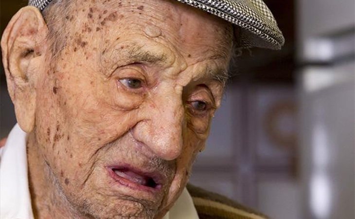El extremeño Francisco Núñez Olivera, el hombre más viejo del mundo hasta enero de 2018, cuando murió a los 113 años