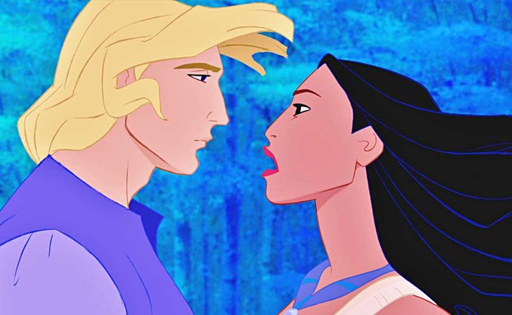 Pocahontas y John Smith, de las pocas parejas interraciales de Disney