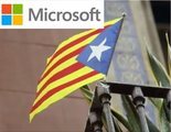 Microsoft se publicita con una estelada en un Congreso en Barcelona y las redes estallan