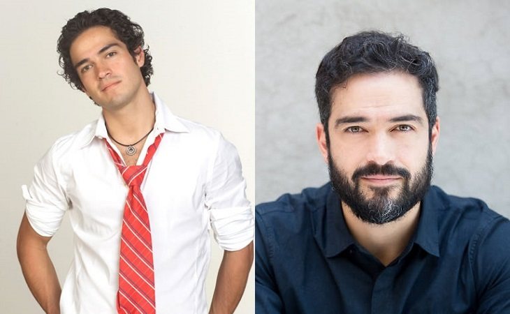 Alfonso Herrera como Miguel y en la actualidad