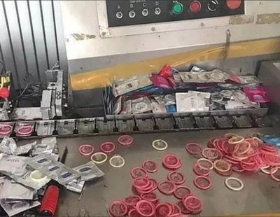 Desmantelan tres fábricas que vendían condones usados en China