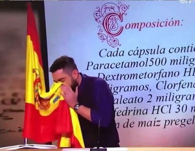 La Justicia imputa a Dani Mateo por sonarse la nariz con la bandera de España