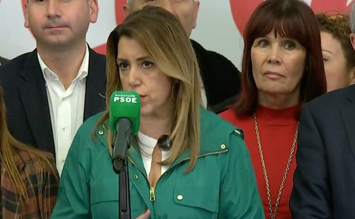 Susana Díaz: 'Nosotros tomaremos la responsabilidad de parar a la extrema derecha y cada uno que tome sus posiciones'