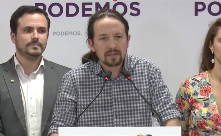 Pablo Iglesias: 'Hago un llamamiento al feminismo, a los colectivos LGTBI, a los pensionistas... hay que unirse para evitar perder nuestros derechos ...