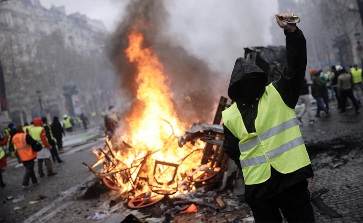 La subida del precio de los carburantes ha desatado toda una oleada de protestas en Francia