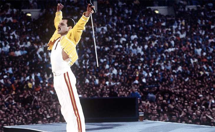 Freddie Mercury en Wembley 1986