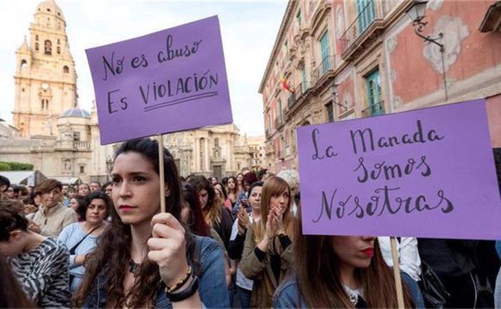 Tras la escasa pena de 'La Manada' se dieron manifestaciones en contra | Efe