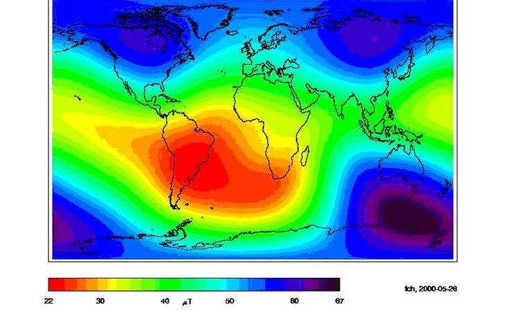 La localización de la Anomalía del Atlántico Sur