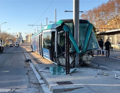 Un accidente de tranvía en Barcelona con cuatro heridos provoca el corte de las líneas T4 y T6